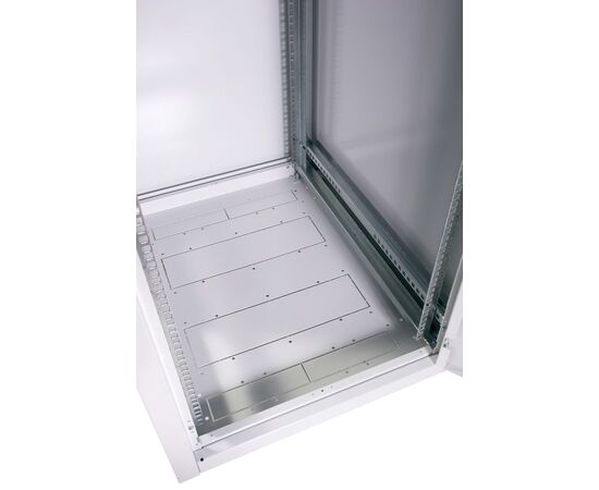  Шкаф коммутационный ЦМО ШТК-Э-24.6.10-13АА напольный 24U 600x1000мм пер.дв.стекл металл серый 