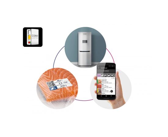  Рулоны для вакуумного упаковщика CASO VC 28*600, 150мкм, 2шт 