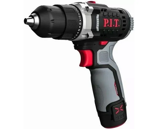  Дрель P.I.T. PBM12K-10A/2 X-Driver аккум, 2АКБ, ЗУ, кейс 