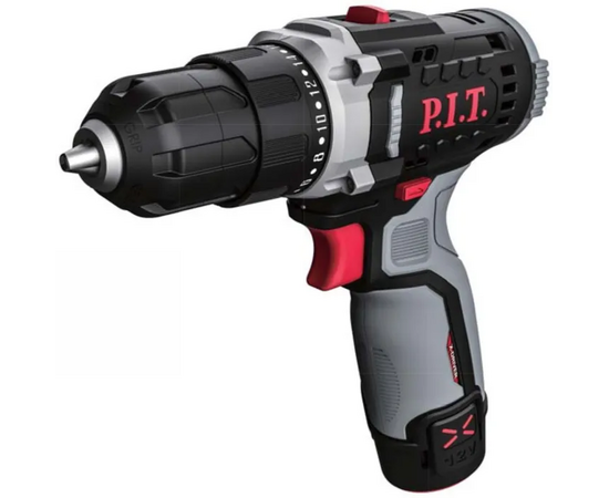  Дрель P.I.T. PBM12K-10A/2 X-Driver аккум, 2АКБ, ЗУ, кейс 