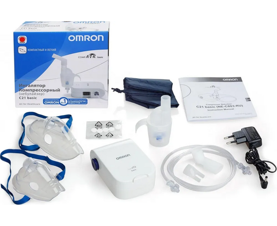  Ингалятор компрессорный OMRON С21 Basic (NE-C803-RU) белый 