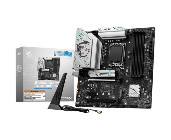  Материнская плата / B760M GAMING PLUS WIFI DDR4 / B760M GAMING PLUS WIFI DDR4. Гарантийный срок устанавливается производителем 