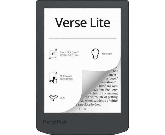  Электронная книга PocketBook 619 Verse Lite WW (серый) 