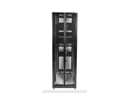  Шкаф серверный ЦМО (ШТК-СП-42.6.10-44АА-9005) напольный 42U 600x990мм пер.дв.перфор. задн.дв.перфор. 2 бок.пан. направл.под закл.гайки 1350кг черный 6 