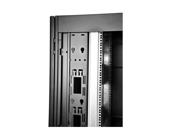  Шкаф серверный ЦМО (ШТК-СП-42.6.10-44АА-9005) напольный 42U 600x990мм пер.дв.перфор. задн.дв.перфор. 2 бок.пан. направл.под закл.гайки 1350кг черный 6 