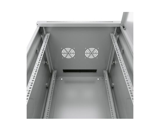  Шкаф коммутационный CABEUS SH-05F-6U60/45 настенный, стеклянная передняя дверь, 6U, 600x368x450 мм 