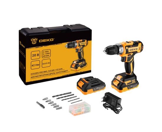  Дрель-шуруповёрт DEKO GCD20DU Pro 083-1039 