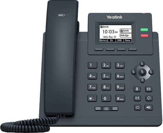  Телефон Yealink SIP-T31P WITHOUT PSU черный 