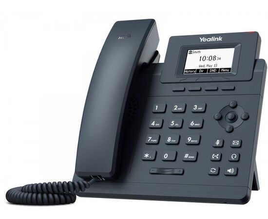  Телефон Yealink SIP-T30P с блоком питания черный 